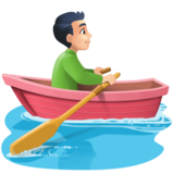 划船人:浅肤色emoji素材一 160x160像素