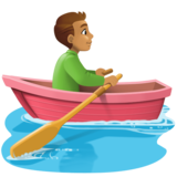 划船人:中等肤色emoji素材一 160x160像素