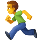 跑步的人emoji素材一 160x160像素