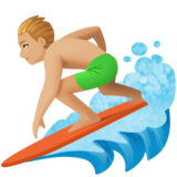 个人冲浪:中浅肤色emoji素材一 160x160像素