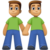 男士牵手:中等肤色emoji素材一 160x160像素