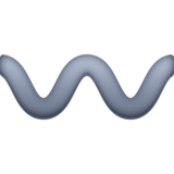 波浪形短划线emoji素材一 160x160像素