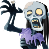 女性僵尸emoji素材一 160x160像素