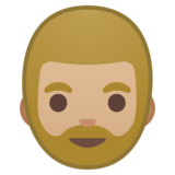 男士:中浅肤色,胡须emoji素材一 160x160像素