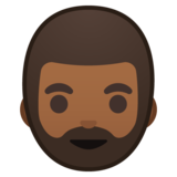 男士:中深色肤色,胡须emoji素材一 160x160像素