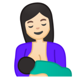 喂奶:浅肤色emoji素材一 160x160像素