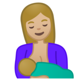 喂奶:中浅肤色emoji素材一 160x160像素