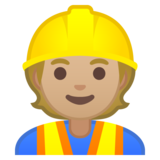 施工人员:中浅肤色emoji素材一 160x160像素