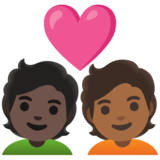 情侣: 成人成人较深肤色中等-深肤色emoji素材一 160x160像素