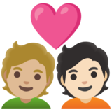 情侣: 成人成人中等-浅肤色较浅肤色emoji素材一 160x160像素