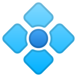 带点的菱形emoji素材一 160x160像素