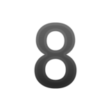 数字8emoji素材一 160x160像素