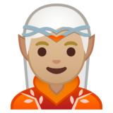 精灵:中浅肤色emoji素材一 160x160像素