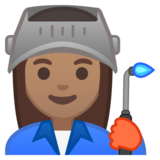 工厂女人:中等肤色emoji素材一 160x160像素