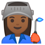 工厂女人:中深色肤色emoji素材一 160x160像素