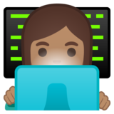 女工程师:中等肤色emoji素材一 160x160像素