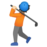 个人高尔夫:浅肤色emoji素材一 160x160像素