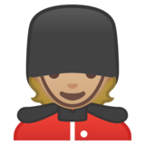 警卫:中浅肤色emoji素材一 160x160像素