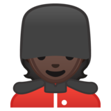 警卫:深色肤色emoji素材一 160x160像素