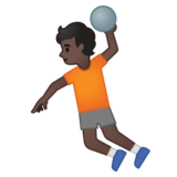 手球运动员:深色肤色emoji素材一 160x160像素