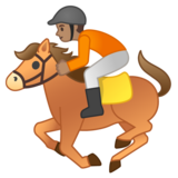 赛马：中等肤色emoji素材一 160x160像素