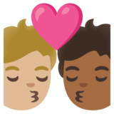 亲吻: 成人成人中等-浅肤色中等-深肤色emoji素材一 160x160像素