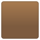 棕色正方形emoji素材一 160x160像素