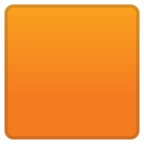 橙色正方形emoji素材一 160x160像素