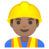 男建筑工人:中等肤色emoji素材一 160x160像素
