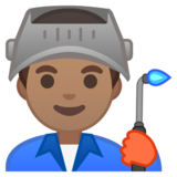 工厂男人:中等肤色emoji素材一 160x160像素