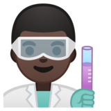 男科学家:深色肤色emoji素材一 160x160像素