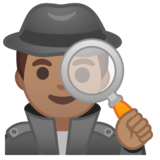 男侦探:中等肤色emoji素材一 160x160像素