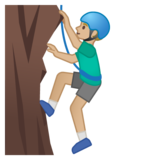 正在攀爬的人:中浅肤色emoji素材一 160x160像素