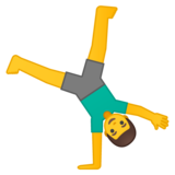 侧手翻的男emoji素材一 160x160像素