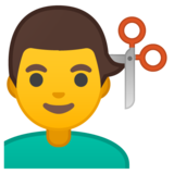 男人理发emoji素材一 160x160像素