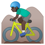山地自行车:深色肤色emoji素材一 160x160像素