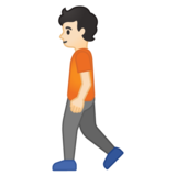 行走的人:浅肤色emoji素材一 160x160像素