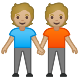 手牵手:中浅肤色emoji素材一 160x160像素