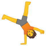 侧手翻的人emoji素材一 160x160像素