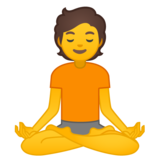 打坐的 人emoji素材一 160x160像素