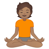 打坐的人:中等肤色emoji素材一 160x160像素