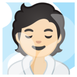 潮湿房间的人:浅肤色emoji素材一 160x160像素