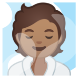 潮湿房间的人:中等肤色emoji素材一 160x160像素