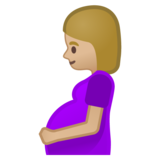 孕妇:中浅肤色emoji素材一 160x160像素