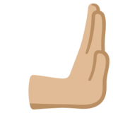 向右推: 中等-浅肤色emoji素材一 160x160像素