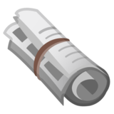 卷起的报纸emoji素材一 160x160像素