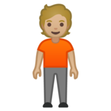 站立者:中浅肤色emoji素材一 160x160像素