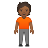 站立者:中黑肤色emoji素材一 160x160像素