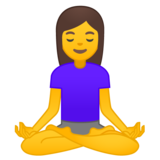 打坐的女人emoji素材一 160x160像素