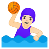 女子水球:浅肤色emoji素材一 160x160像素